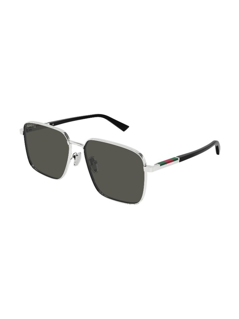 New Gucci Men's Sunglasses Silver Grey Lens Metal Frame GG1965SK 001 60